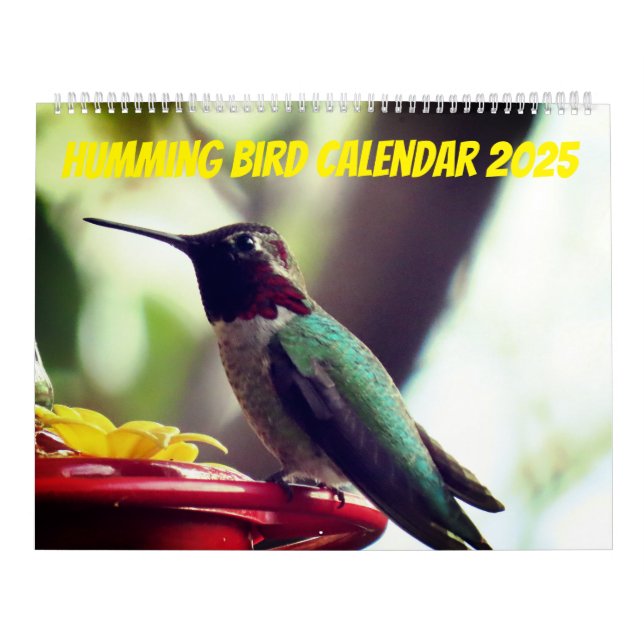 Humming Bird 2025 LargeCalendar, White Kalender (Omslag)