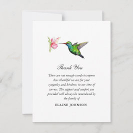 Humming bird Blommigt Funeral Photo Tack