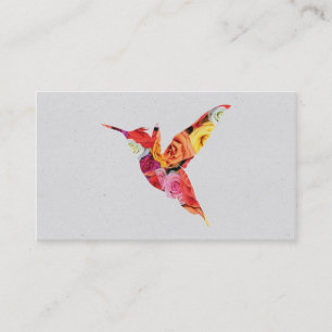 Humming Bird Blommor II Visitkort