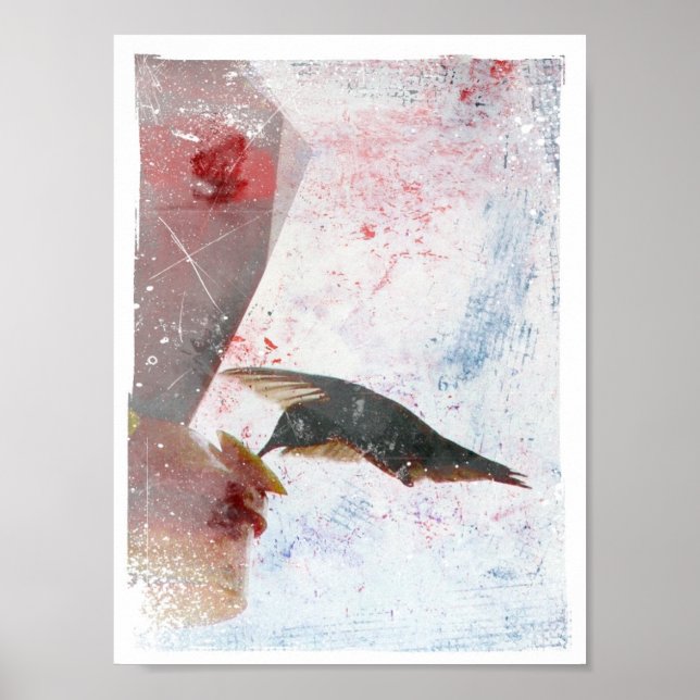 Humming Bird Digital Art Poster (Framsidan)