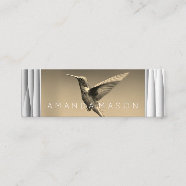 Humming Bird | Fotograf Mini Visitkort (Framsida)