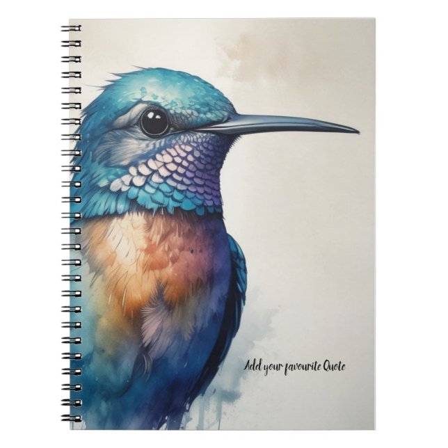 Humming Bird| Journal Anteckningsbok (Framsidan)