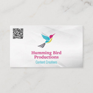 Humming Bird Logotyp   QR-kodAffärskort Visitkort