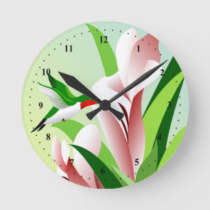 Humming Bird Rund Klocka
