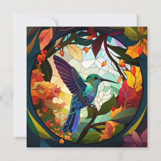 Humming Bird Stached Glass (Framsida)