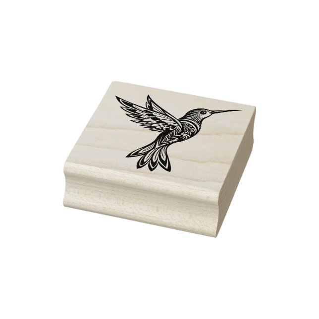 Humming Bird Wood Art Rubber Frimärke Stämpel (Stämpel)