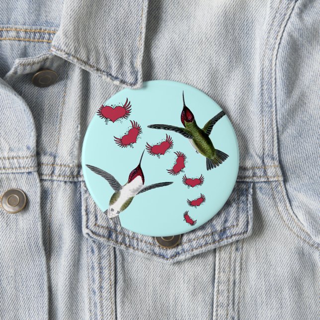 Humming Birds Grunge Hearths with Vingar Knapp (In Situ)