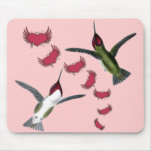 Humming Birds Grunge Hearths with Vingar Musmatta