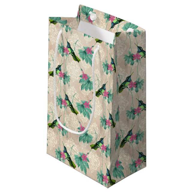 Humming Birds Series Design One Liten Presentpåse (Framsidan Vinklad)