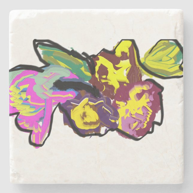 Humming Fågel vår Stenunderlägg (Framsidan)