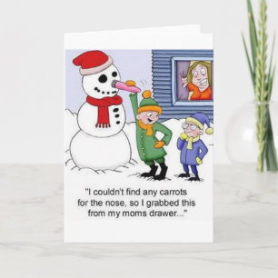 Humming Snögubbe Helgkort