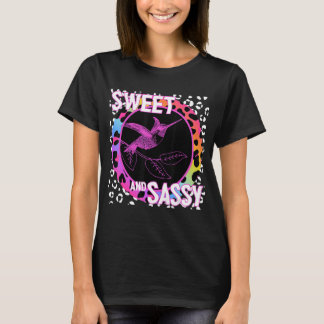 Hummingbird 90s Nostalgia Rainbow Leopard Skriv ut T Shirt