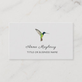 Hummingbird, Affärskort Visitkort