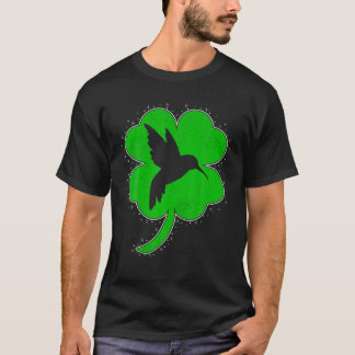 Hummingbird Älskare Irish Shamrock Hummingbird St T Shirt