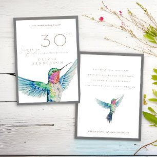 Hummingbird ALY Surprise Birthday-inbjudan