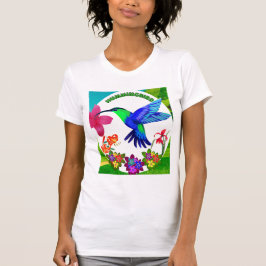 Hummingbird Amidst Nature's Beauty,Sergranat Vinga T Shirt