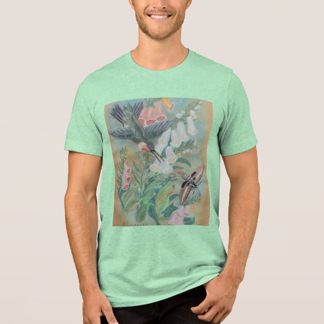 Hummingbird and Moth T-Shirt (Framsida)