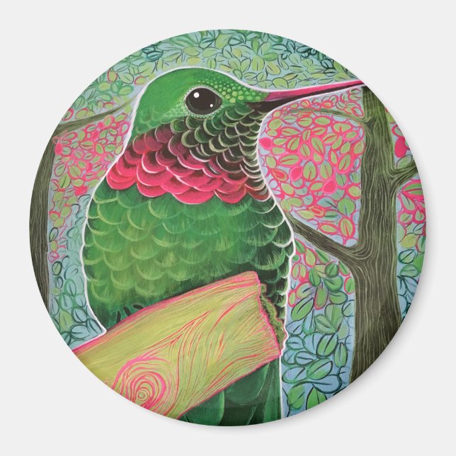 Hummingbird Art Magnet (Framsidan)