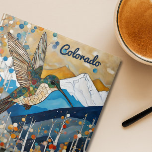 Hummingbird Art nouveau Kakelplatta
