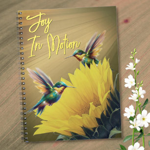 Hummingbird Art & Solrosfoto Mix Anteckningsbok