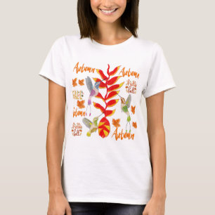 Hummingbird Autumn /Fall T Shirt