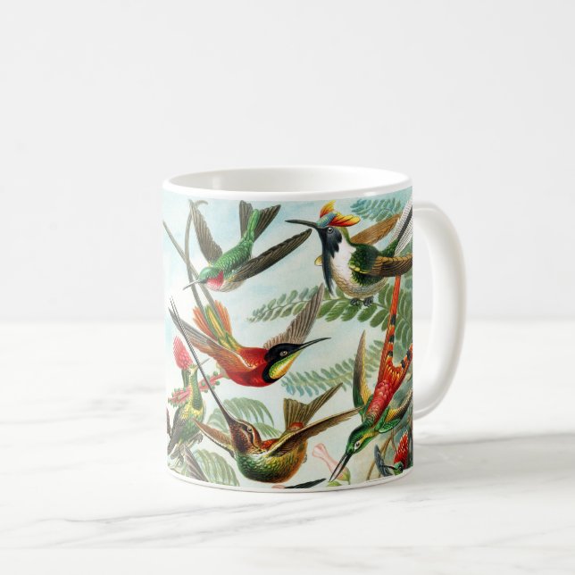 Hummingbird av Ernst Haeckel Kaffemugg (Framsida höger)