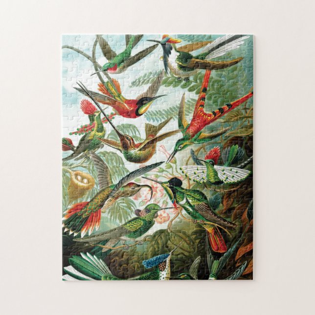 Hummingbird av Ernst Haeckel Pussel (Vertikal)