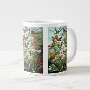 Hummingbird av Ernst Haeckel, Vintage Birds Träd Jumbo Mugg