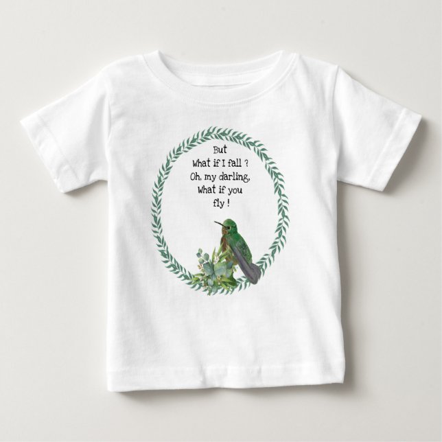 Hummingbird Baby Anpassningsbar Shirt Småbarn T-sh T (Framsida)