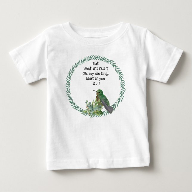 Hummingbird Baby Anpassningsbar Shirt Småbarn T-sh T Shirt (Framsida)