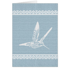Hummingbird Baby blue Hälsningskort