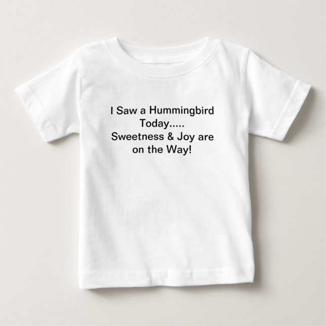 Hummingbird Baby Shirt T-shirt (Framsida)