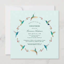Hummingbird Baptism-inbjudan Meddelande