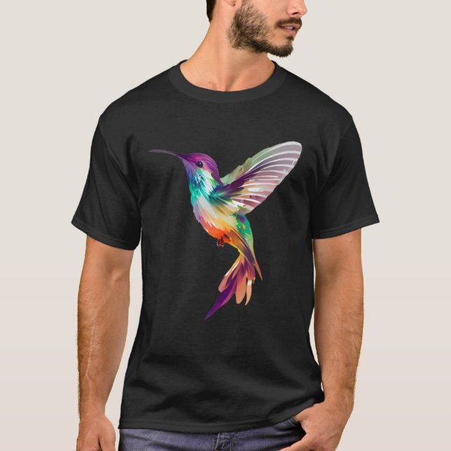 Hummingbird Bird Tree Beautiful Nature Spirit T Shirt (Framsida)