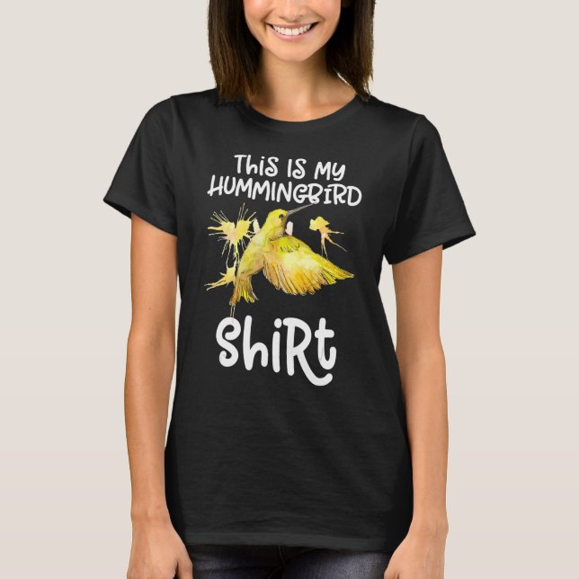 Hummingbird Bird Watching Birder Bird Keeper T Shirt (Framsida)