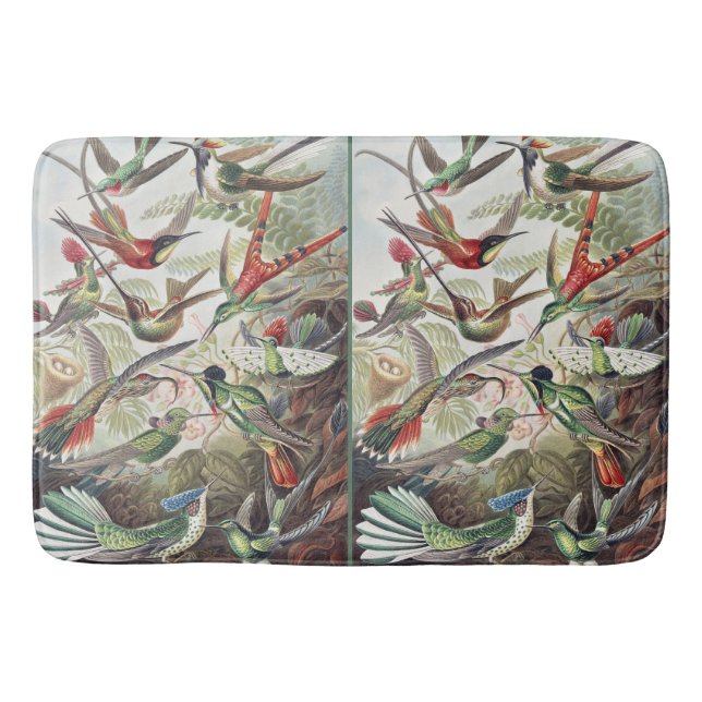 Hummingbird Bird Wildlife Classic Painting Badrumsmatta (Framsidan)
