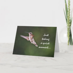 Hummingbird Birthday Card Kort