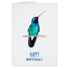 Hummingbird Birthday Hälsningskort