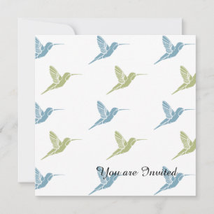 Hummingbird Birthday Inbjudningar