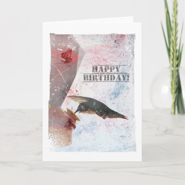 Hummingbird Birthday Kort (Framsida)