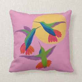 Hummingbird - Black Throated Mango Art Kudde