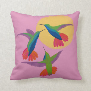 Hummingbird - Black Throated Mango Art Kudde