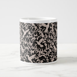 Hummingbird bladantracit jumbo mugg