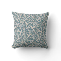 Hummingbird bladblå vit vintage