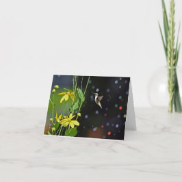 Hummingbird Blank Greeting Card Tack Kort