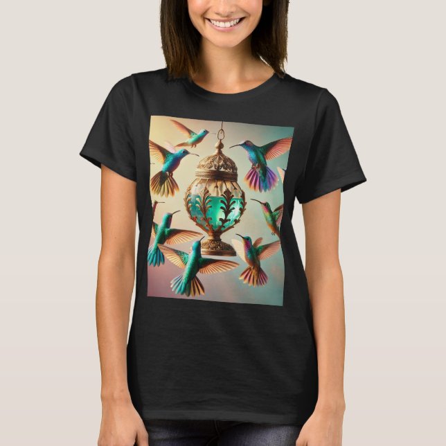 Hummingbird Bliss - Snyggt & Vibrant T Shirt (Framsida)