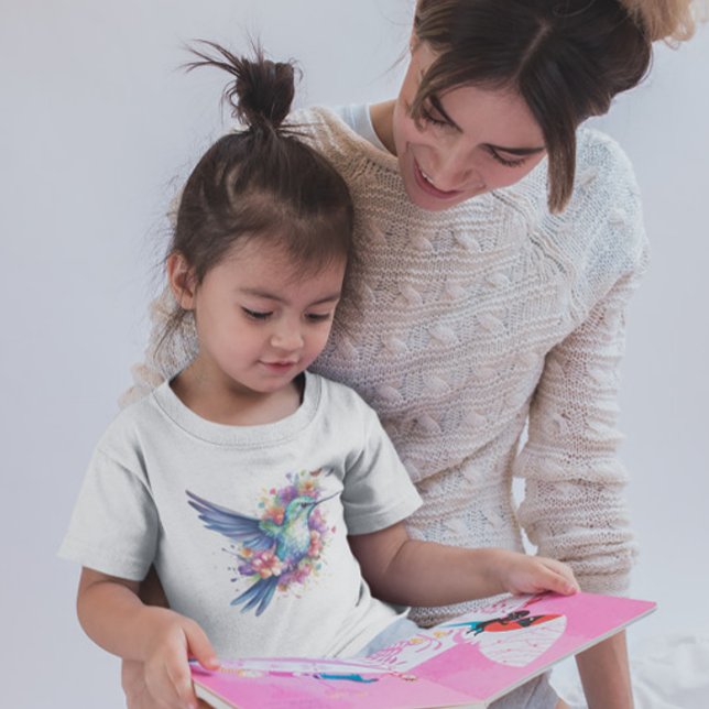 Hummingbird Blommigt Bouquet Födelsedagsfest T Shirt (Skapare uppladdad)