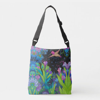 Hummingbird Blooms Crossbody Bag Axelväska