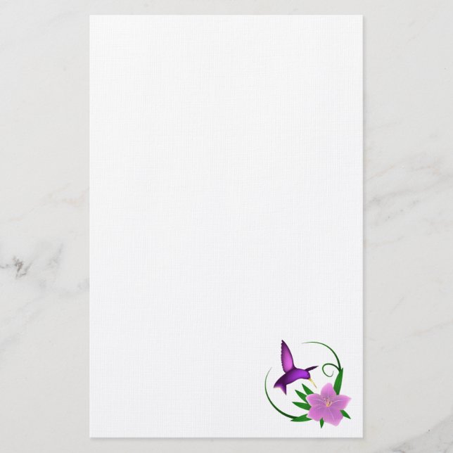 "Hummingbird" brevpapper (Framsida)