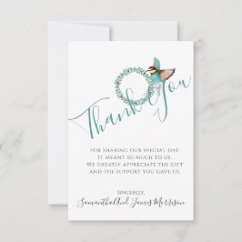 Hummingbird Bröllop Bröllop Tack, tack